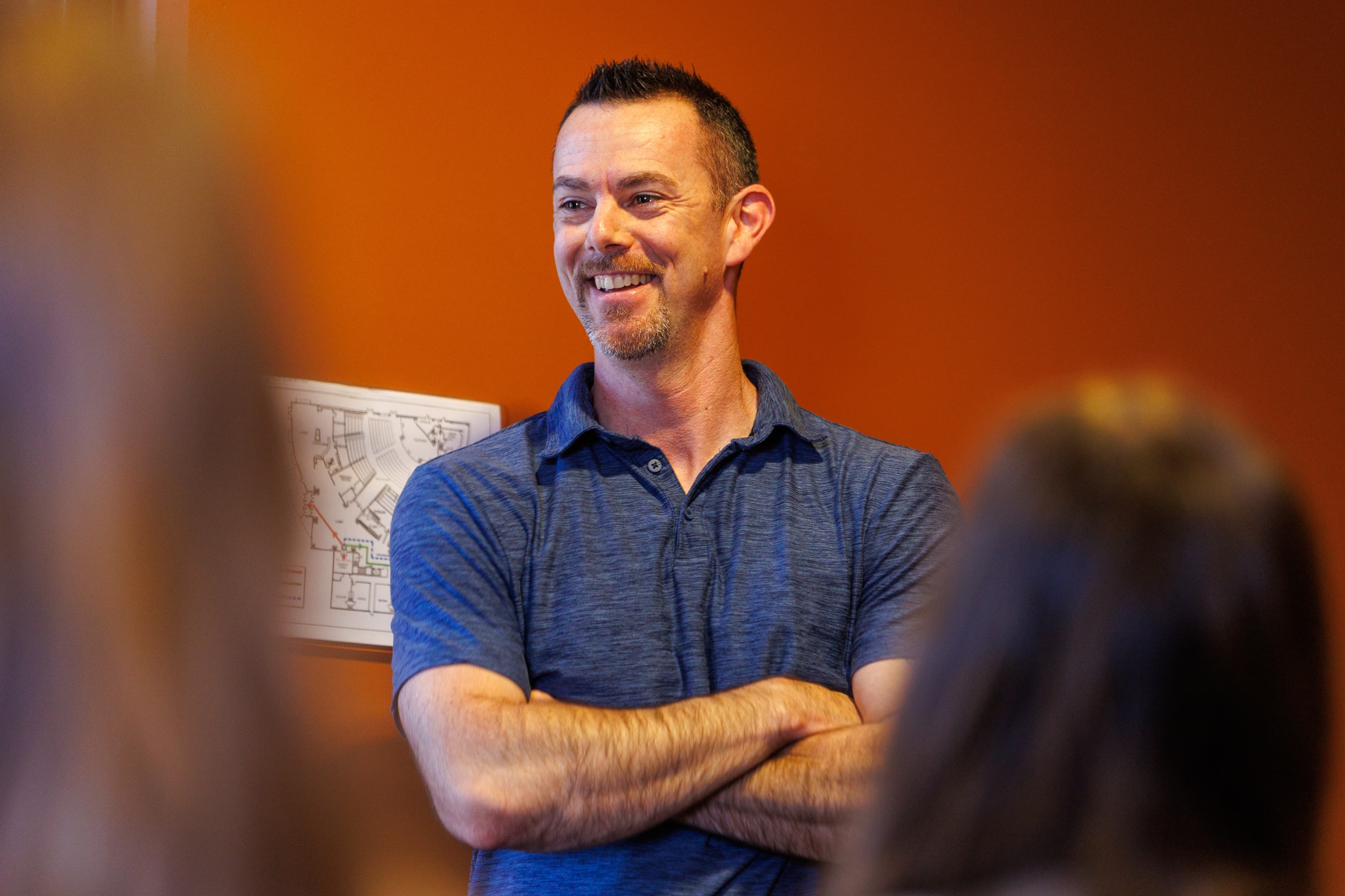 David Forster presenting to a leadership audience
